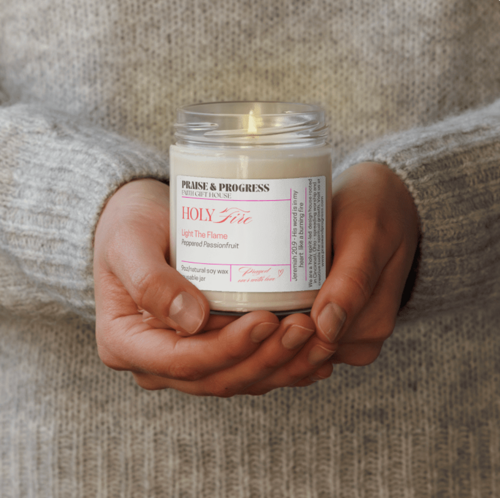 Holy Fire Scented Soy Candle - Peppered Passionfruit