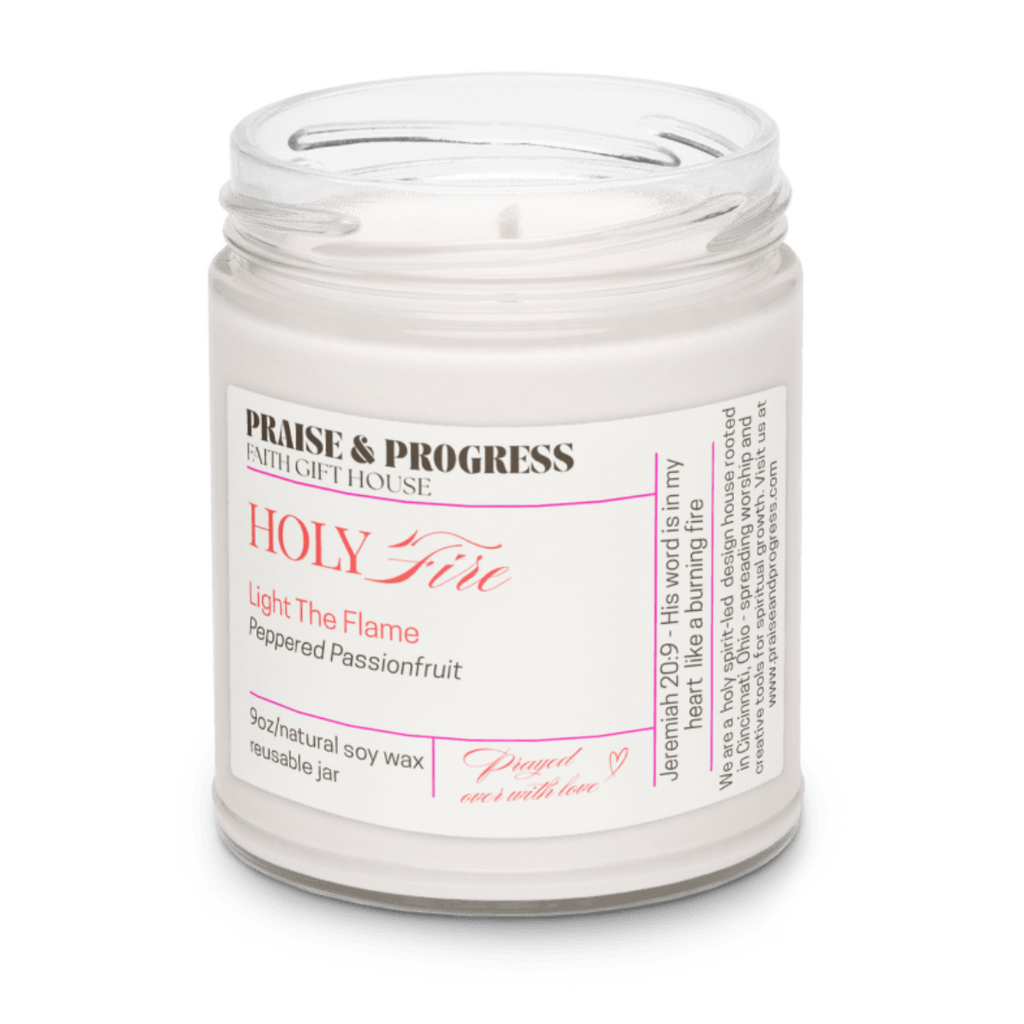 Holy Fire Scented Soy Candle - Peppered Passionfruit