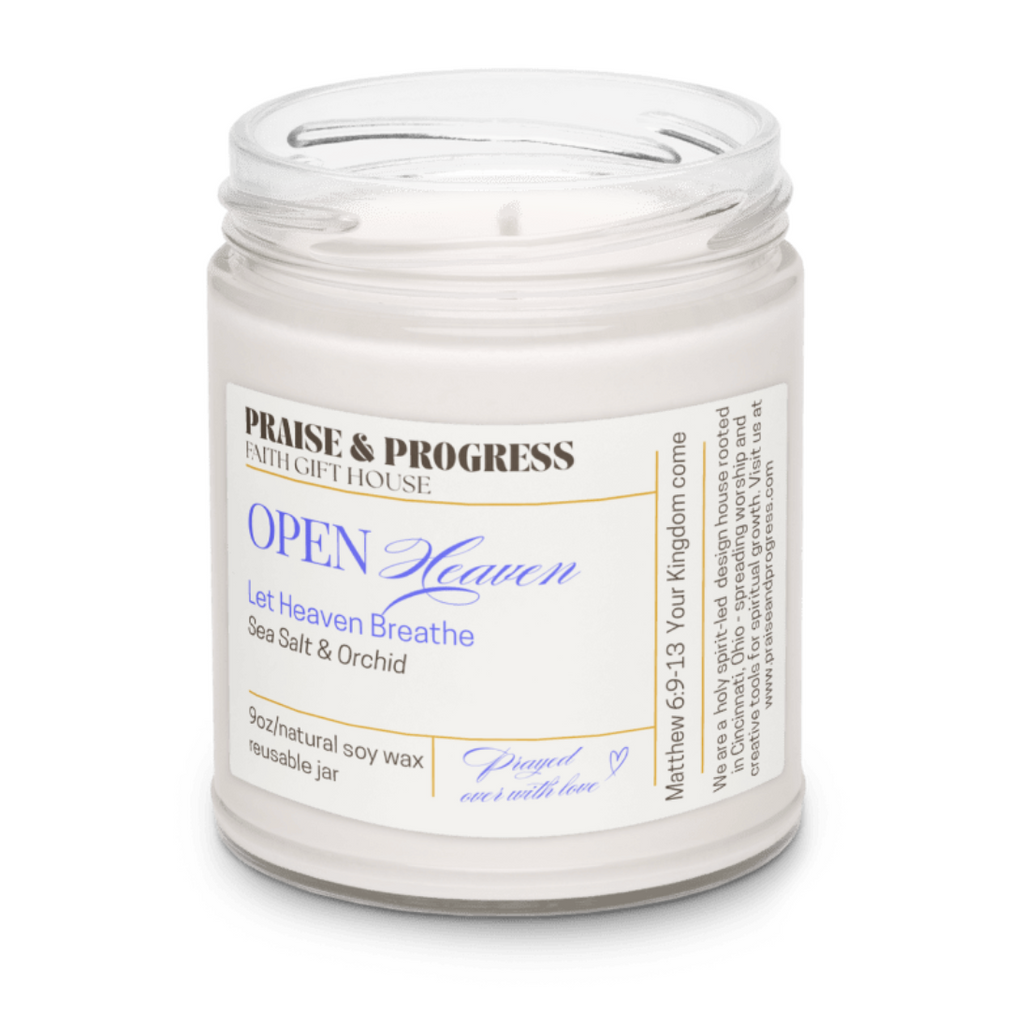 Open Heaven Scented Soy Candle - Sea Salt & Orchid