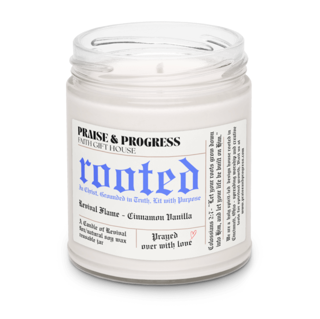 ROOTED - A Candle of Revival (Cinnamon Vanilla)