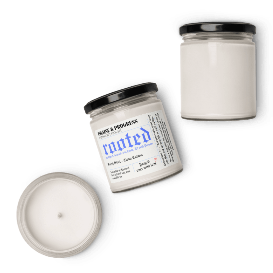 ROOTED - A Candle of Revival (Clean Cotton)