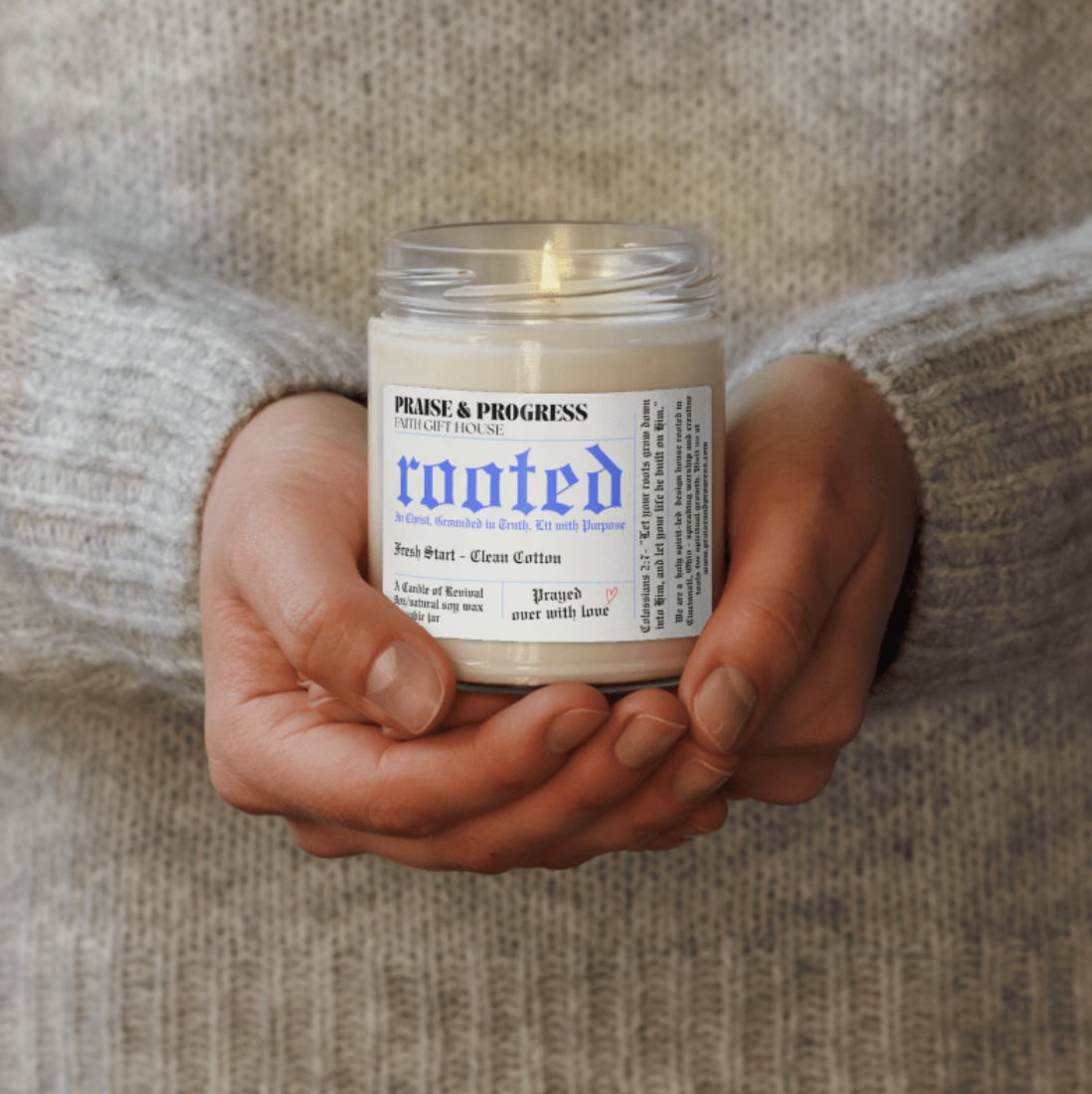 ROOTED - A Candle of Revival (Clean Cotton)