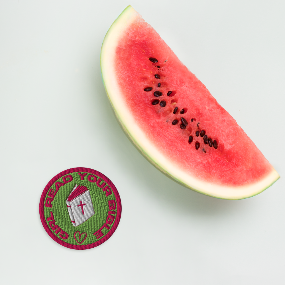 Girl, Read Your Bible - Embroidered patch