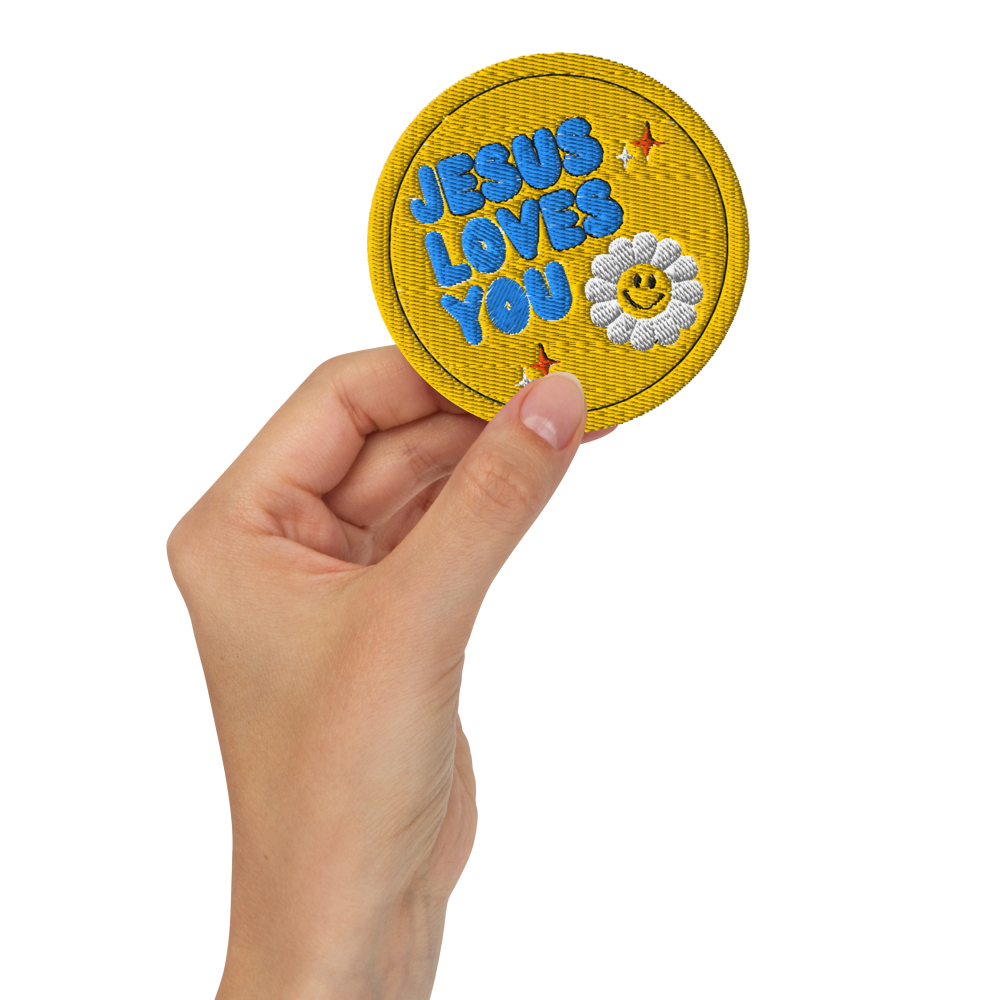Jesus Loves You - Embroidered patch