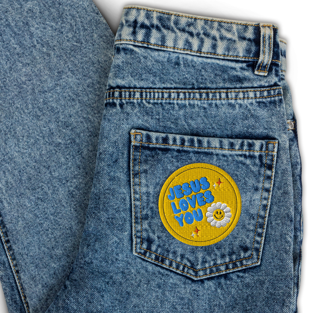 Jesus Loves You - Embroidered patch