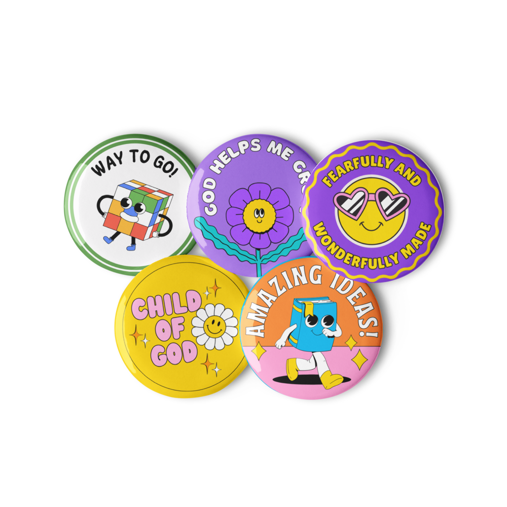 Child of God Pin Pack – 5-Piece Button Set