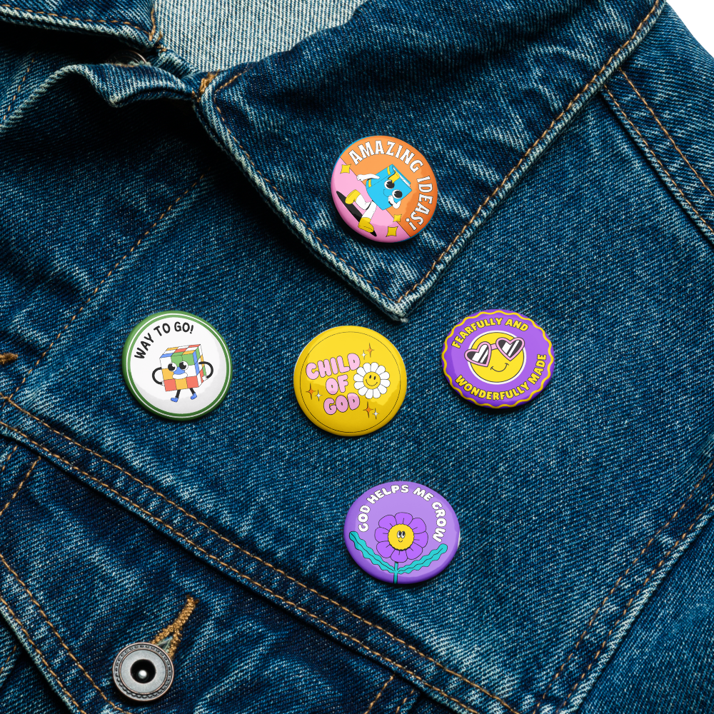 Child of God Pin Pack – 5-Piece Button Set