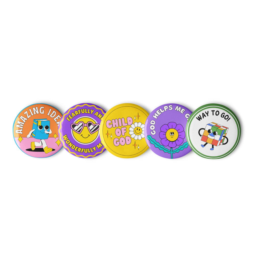 Child of God Pin Pack – 5-Piece Button Set